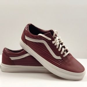 vans old skool leather brown